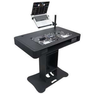 DJ Control Tower DJ Podium Stand with Travel Cases for Pioneer DDJ-REV7 XDJ-XZ DDJ-1000 and RANE One Black Finish - Image 3