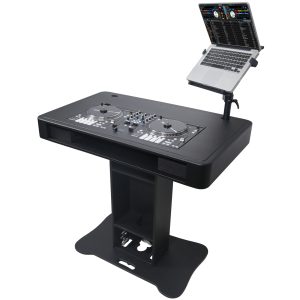 DJ Control Tower DJ Podium Stand with Travel Cases for Pioneer DDJ-REV7 XDJ-XZ DDJ-1000 and RANE One Black Finish - Image 9
