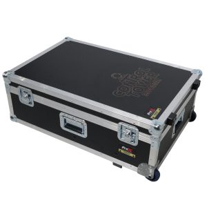 DJ Control Tower DJ Podium Stand with Travel Cases for Pioneer DDJ-REV7 XDJ-XZ DDJ-1000 and RANE One Red Black Finish - Image 11