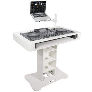 DJ Control Tower DJ Podium Stand for Pioneer DDJ-REV7 XDJ-XZ DDJ-1000 and RANE One White Finish - Image 2