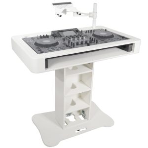 DJ Control Tower DJ Podium Stand for Pioneer DDJ-REV7 XDJ-XZ DDJ-1000 and RANE One White Finish - Image 3