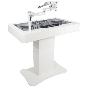 DJ Control Tower DJ Podium Stand for Pioneer DDJ-REV7 XDJ-XZ DDJ-1000 and RANE One White Finish - Image 4