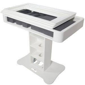 DJ Control Tower DJ Podium Stand for Pioneer DDJ-REV7 XDJ-XZ DDJ-1000 and RANE One White Finish - Image 15