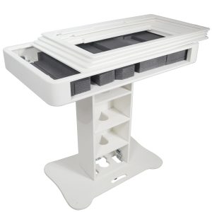 DJ Control Tower DJ Podium Stand for Pioneer DDJ-REV7 XDJ-XZ DDJ-1000 and RANE One White Finish - Image 16