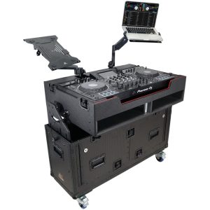 ProX XZF-UCXX For Pioneer DDJ-REV7 XDJ-XZ Opus Quad Flip-Ready Hydraulic DJ Easy Lifting Flight Case with Wheels and 2x Laptop Trays by Zcase