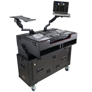 ProX XZF-UCXX For Pioneer DDJ-REV7 XDJ-XZ Opus Quad Flip-Ready Hydraulic DJ Easy Lifting Flight Case with Wheels and 2x Laptop Trays by Zcase - Image 3