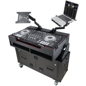 ProX XZF-UCXX For Pioneer DDJ-REV7 XDJ-XZ Opus Quad Flip-Ready Hydraulic DJ Easy Lifting Flight Case with Wheels and 2x Laptop Trays by Zcase - Image 4