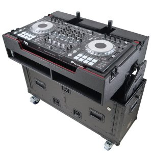ProX XZF-UCXX For Pioneer DDJ-REV7 XDJ-XZ Opus Quad Flip-Ready Hydraulic DJ Easy Lifting Flight Case with Wheels and 2x Laptop Trays by Zcase - Image 5