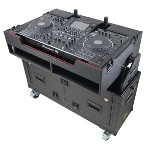 ProX XZF-UCXX For Pioneer DDJ-REV7 XDJ-XZ Opus Quad Flip-Ready Hydraulic DJ Easy Lifting Flight Case with Wheels and 2x Laptop Trays by Zcase - Image 6