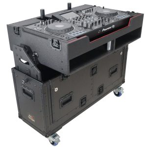 ProX XZF-UCXX For Pioneer DDJ-REV7 XDJ-XZ Opus Quad Flip-Ready Hydraulic DJ Easy Lifting Flight Case with Wheels and 2x Laptop Trays by Zcase - Image 7