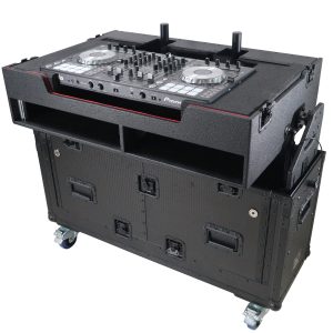 ProX XZF-UCXX For Pioneer DDJ-REV7 XDJ-XZ Opus Quad Flip-Ready Hydraulic DJ Easy Lifting Flight Case with Wheels and 2x Laptop Trays by Zcase - Image 9