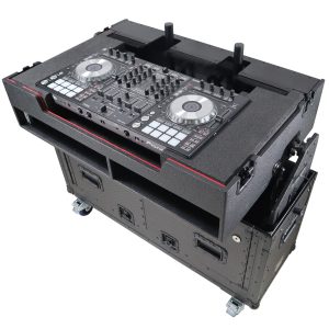 ProX XZF-UCXX For Pioneer DDJ-REV7 XDJ-XZ Opus Quad Flip-Ready Hydraulic DJ Easy Lifting Flight Case with Wheels and 2x Laptop Trays by Zcase - Image 11