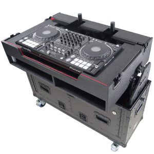 ProX XZF-UCXX For Pioneer DDJ-REV7 XDJ-XZ Opus Quad Flip-Ready Hydraulic DJ Easy Lifting Flight Case with Wheels and 2x Laptop Trays by Zcase - Image 12