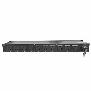 Power Center 10 Plug Rack Mount Power Distribution Switch With 2 USB Charging Ports - Image 2
