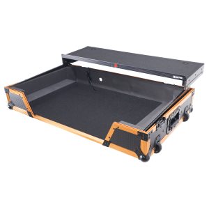 ATA Flight Case For Pioneer XDJ-XZ DJ Controller with Laptop Shelf 1U Rack Space and Wheels - Gold Black - Image 17