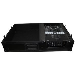 Flight Case for Single Turntable In Battle Mode & 10 Inch or 12 Inch Mixer | Black on Black - Image 20