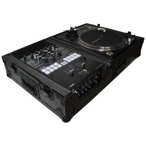Flight Case for Single Turntable In Battle Mode & 10 Inch or 12 Inch Mixer | Black on Black - Image 4