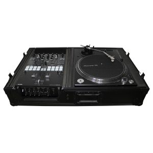 Flight Case for Single Turntable In Battle Mode & 10 Inch or 12 Inch Mixer | Black on Black - Image 3