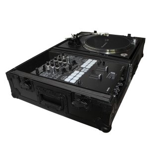 Flight Case for Single Turntable In Battle Mode & 10 Inch or 12 Inch Mixer | Black on Black - Image 6