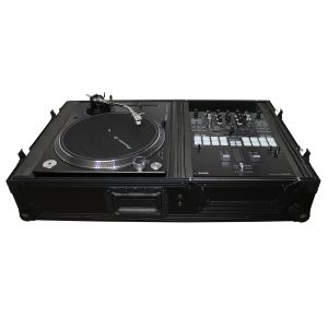 Flight Case for Single Turntable In Battle Mode & 10 Inch or 12 Inch Mixer | Black on Black - Image 2
