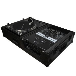 Flight Case for Single Turntable In Battle Mode & 10 Inch or 12 Inch Mixer | Black on Black - Image 5