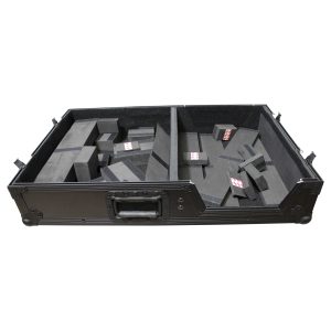 Flight Case for Single Turntable In Battle Mode & 10 Inch or 12 Inch Mixer | Black on Black - Image 9