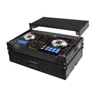 ProX Flight Case for Gemini G4V DJ Controller with Sliding Laptop Shelf | Black on Black