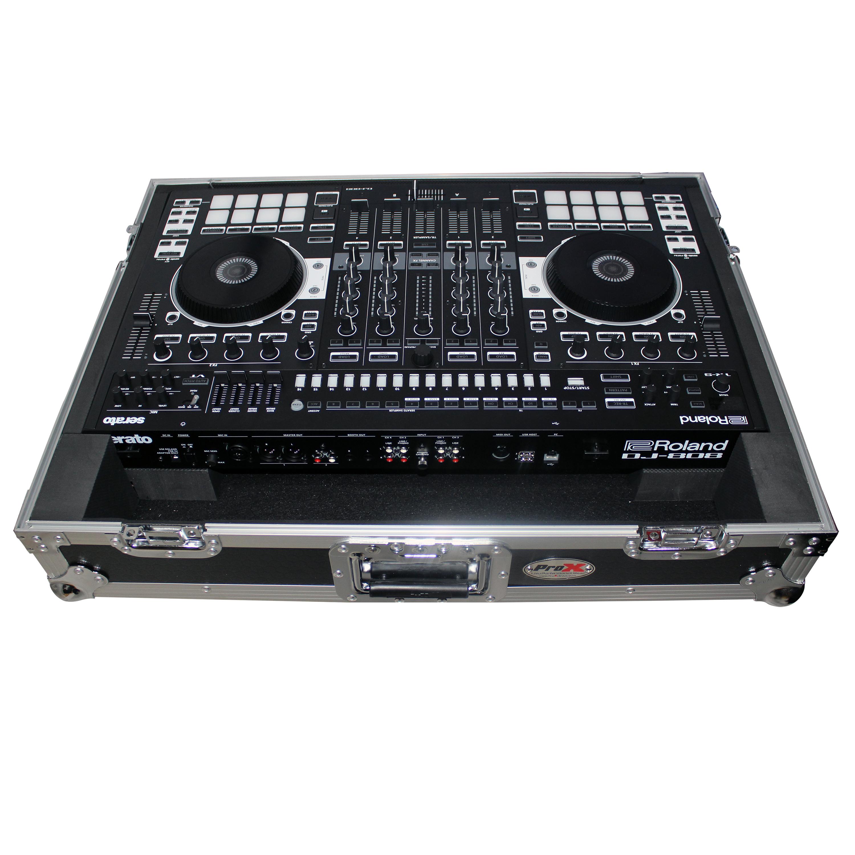 Flight Case for Roland DJ-808 or Denon MC7000 Digital Controller W-Wheels -  GTR Direct