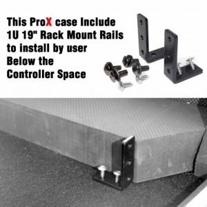 ATA Flight Case For Pioneer PRIME 4 DJ Controller with 1U Rack Space and Wheels - Image 21