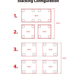ProX XS-UTL243030W MK2 TruckPaX Heavy-Duty Truck Pack Utility Flight Case W/Divider & Tray Kit W/4" Casters | 24"X30"X30" - Image 13