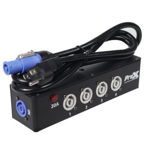 Power Center Four-Way Spitter For Indoor Power Connector Delivers Power For Up To 4 Fixtures