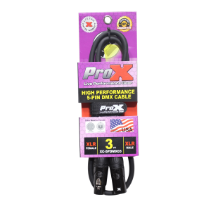 3 Ft. DMX XLR5-M to XLR5-F High Performance Cable - Image 3