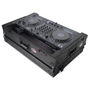 ATA Flight Case for Pioneer DDJ-FLX6 SX3 DJ Controller with 1U Rack Space and Wheels - Black - Image 4