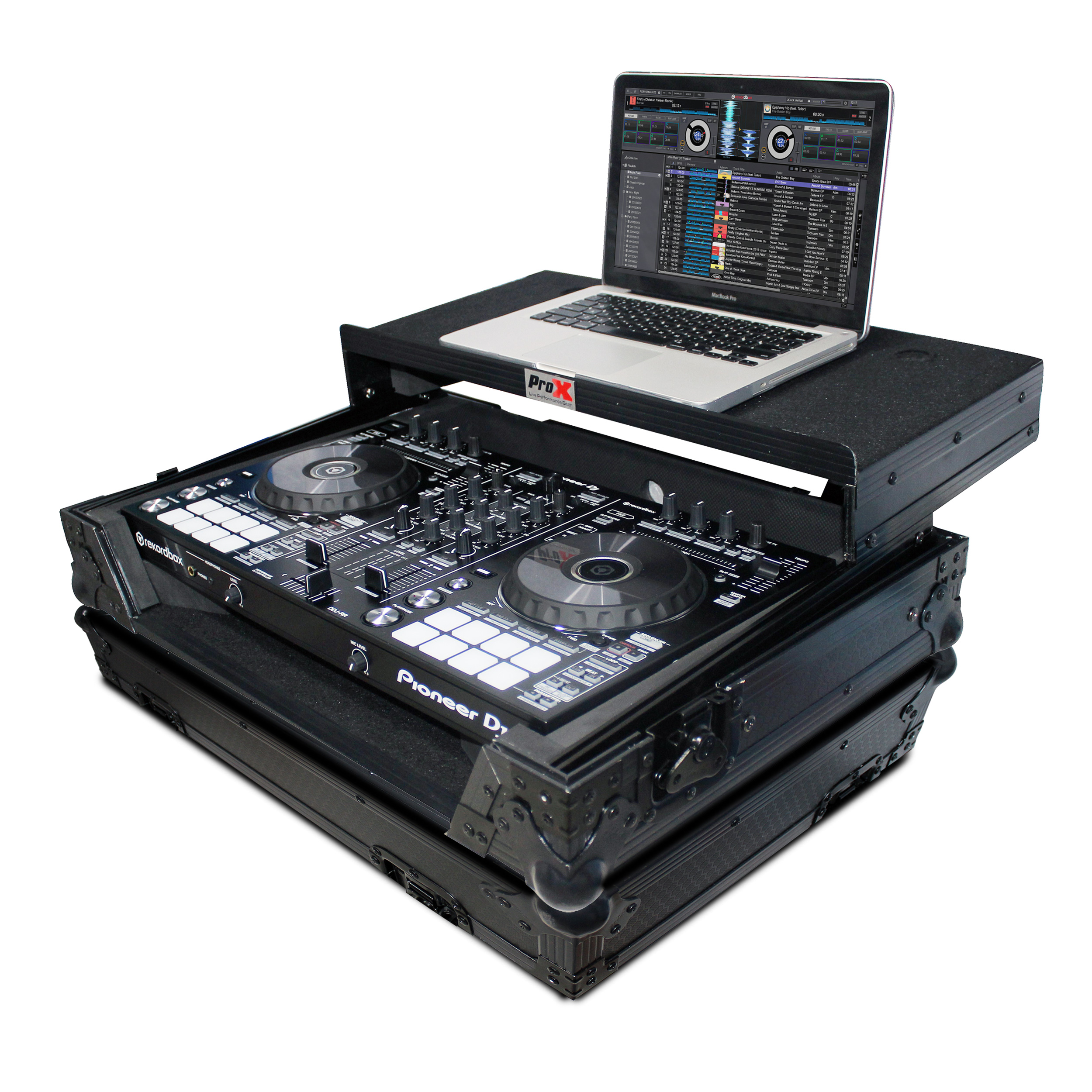 Main view of Flight Case for Pioneer DJ Controller Laptop Shelf