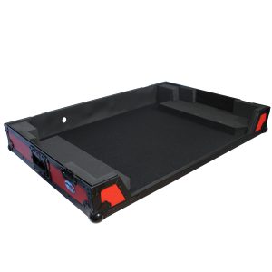 ProX Flight Case For Pioneer DDJ-RZX Digital Controller W-Wheels | Black on Red - Image 2