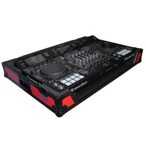 ProX Flight Case For Pioneer DDJ-RZX Digital Controller W-Wheels | Black on Red - Image 5