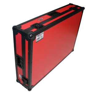 ProX Flight Case For Pioneer DDJ-RZX Digital Controller W-Wheels | Black on Red - Image 8