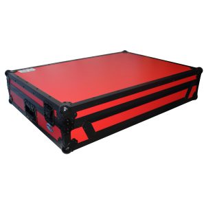 ProX Flight Case For Pioneer DDJ-RZX Digital Controller W-Wheels | Black on Red - Image 10