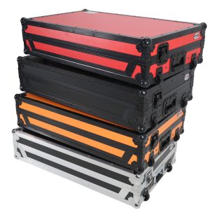 Flight Case For Pioneer DDJ-SZ DDJ-RZ Digital Controller W-Laptop Shelf & Wheels | Black on Black - Image 16