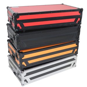 Flight Case For Pioneer DDJ-SZ DDJ-RZ Digital Controller W-Laptop Shelf & Wheels | Black on Black - Image 17
