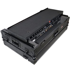 Flight Case For Pioneer DDJ-SZ DDJ-RZ Digital Controller W-Laptop Shelf & Wheels | Black on Black - Image 7