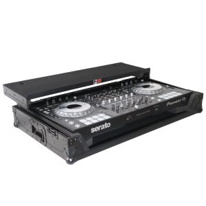 Flight Case For Pioneer DDJ-SZ DDJ-RZ Digital Controller W-Laptop Shelf & Wheels | Black on Black - Image 6