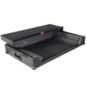 Flight Case For Pioneer DDJ-SZ DDJ-RZ Digital Controller W-Laptop Shelf & Wheels | Black on Black - Image 10