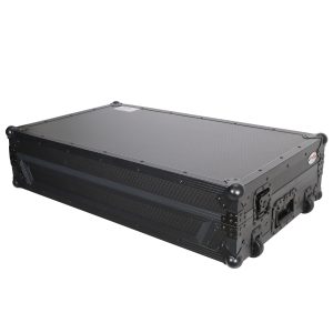 Flight Case For Pioneer DDJ-SZ DDJ-RZ Digital Controller W-Laptop Shelf & Wheels | Black on Black - Image 12