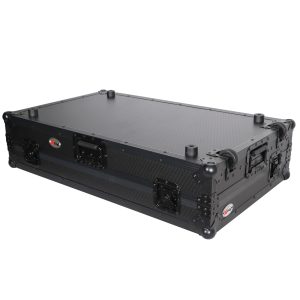 Flight Case For Pioneer DDJ-SZ DDJ-RZ Digital Controller W-Laptop Shelf & Wheels | Black on Black - Image 13