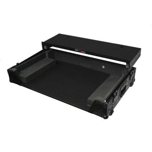 ProX Flight Case for Pioneer DDJ-RZ Digital Controller W-Laptop Shelf and Wheels | Black on Black - Image 3