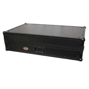 ProX Flight Case for Pioneer DDJ-RZ Digital Controller W-Laptop Shelf and Wheels | Black on Black - Image 6