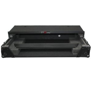 ProX Flight Case for Pioneer DDJ-RZ Digital Controller W-Laptop Shelf and Wheels | Black on Black - Image 7