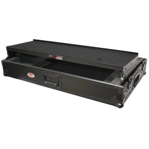 ProX Flight Case for Pioneer DDJ-RZ Digital Controller W-Laptop Shelf and Wheels | Black on Black - Image 8