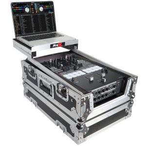 Flight Case for Pioneer DJM-S11 Mixer with Sliding Laptop Shelf - Image 2